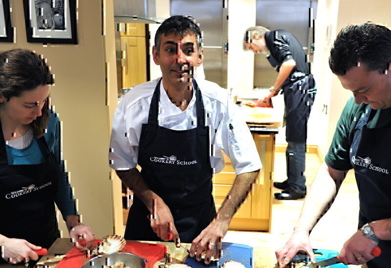 Paul cooking with the School